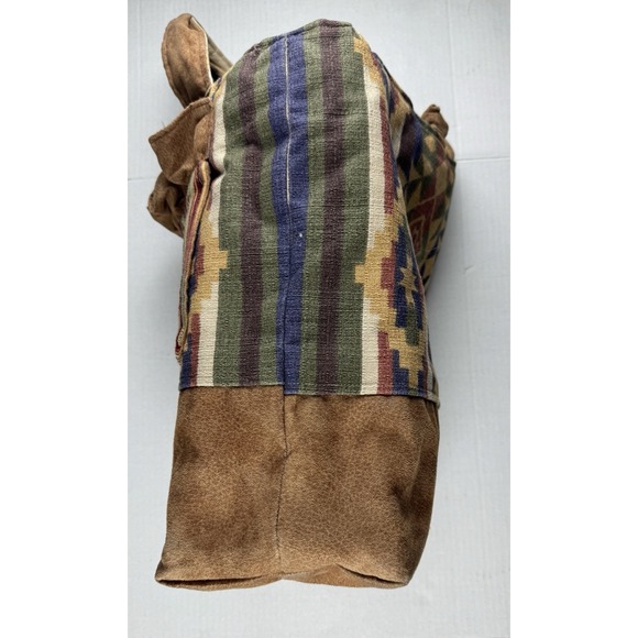 Tribal Boho Canvas Woven Southwestern Large Shoulder Tote Bag Purse - Picture 8 of 12